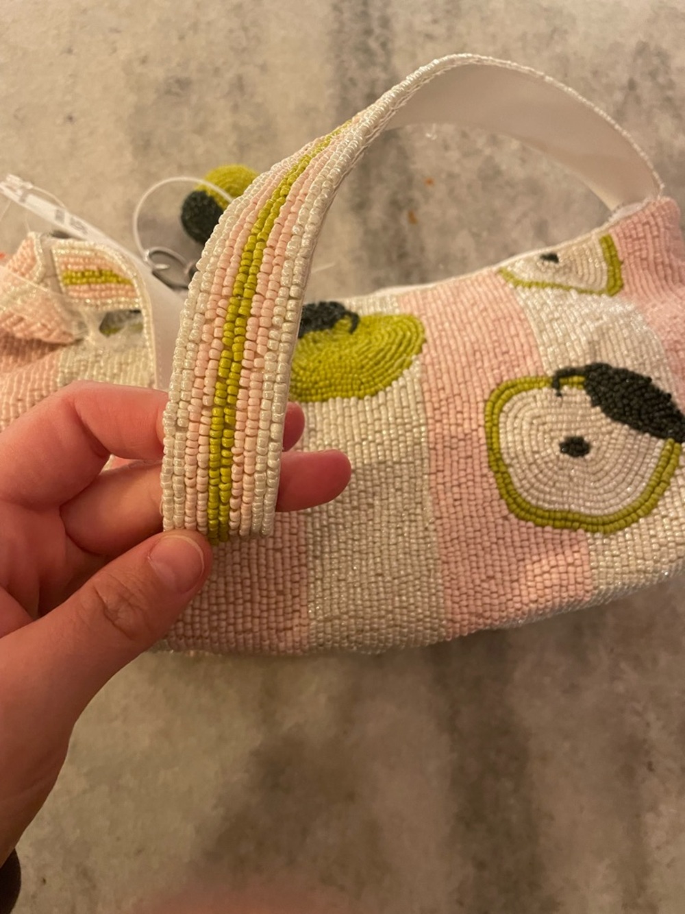 NWT Beaded Green Apple bag - Picture 2 of 3